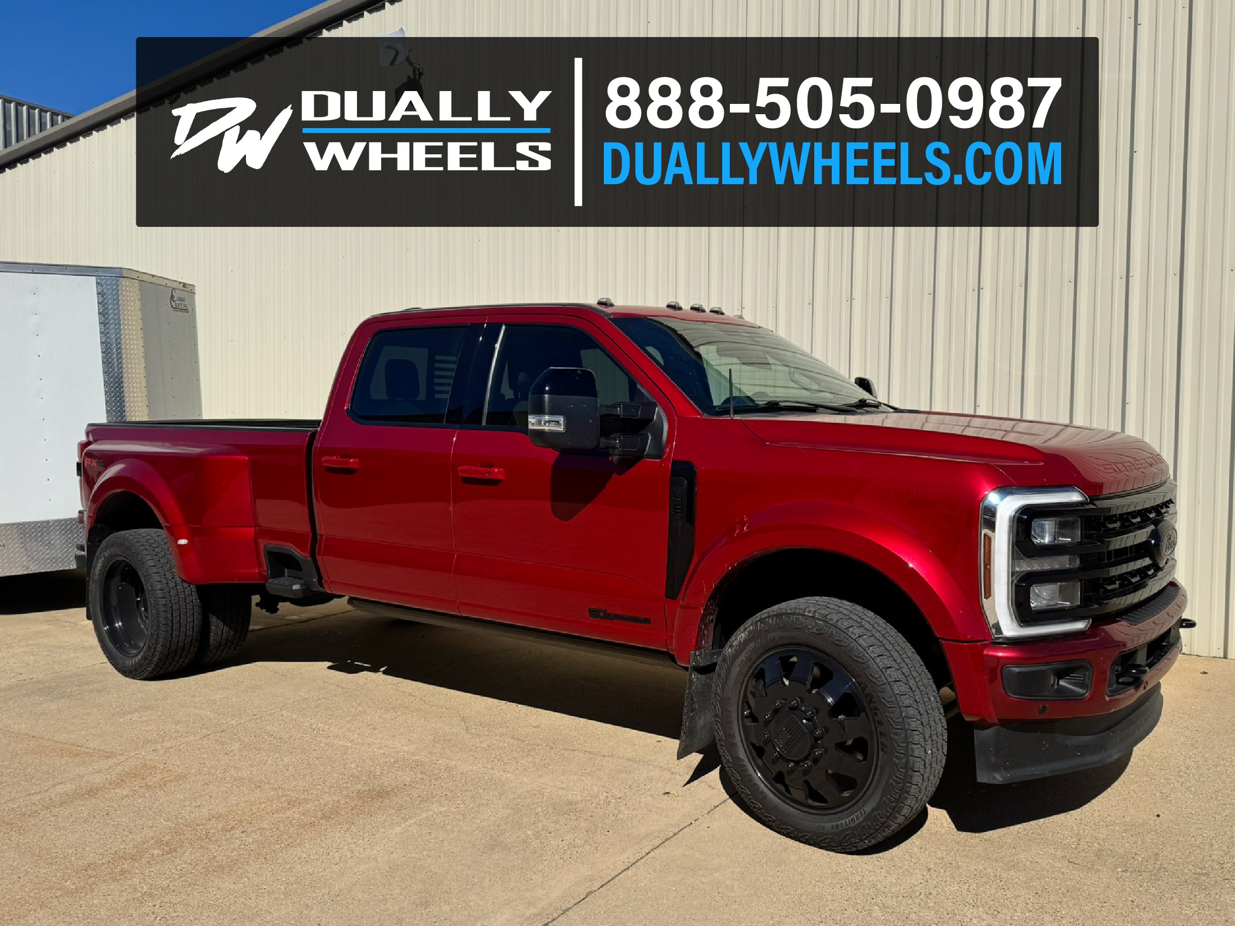 22x8.25 Mayhem 8181 Challenger Black DUALLY Wheels (No Caps) 10x225 Se ...