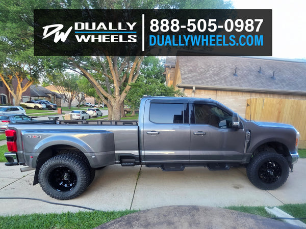 20x8.25 D675 Fuel Blitz Gloss Black PRE-19 DODGE DUALLY Wheels 8x6.5 S ...