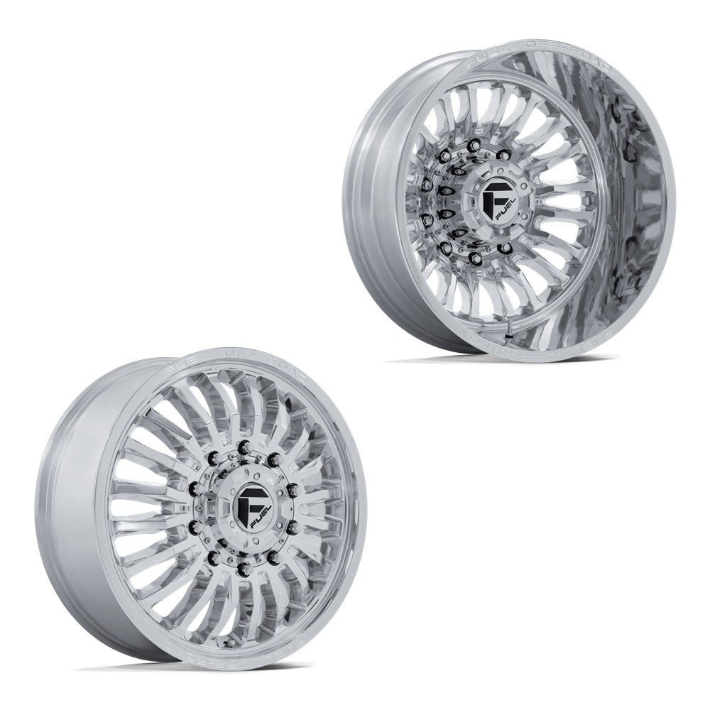 22x8.25 Fuel Off-Road D891 Arc Polished FORD/DODGE DUALLY Wheels