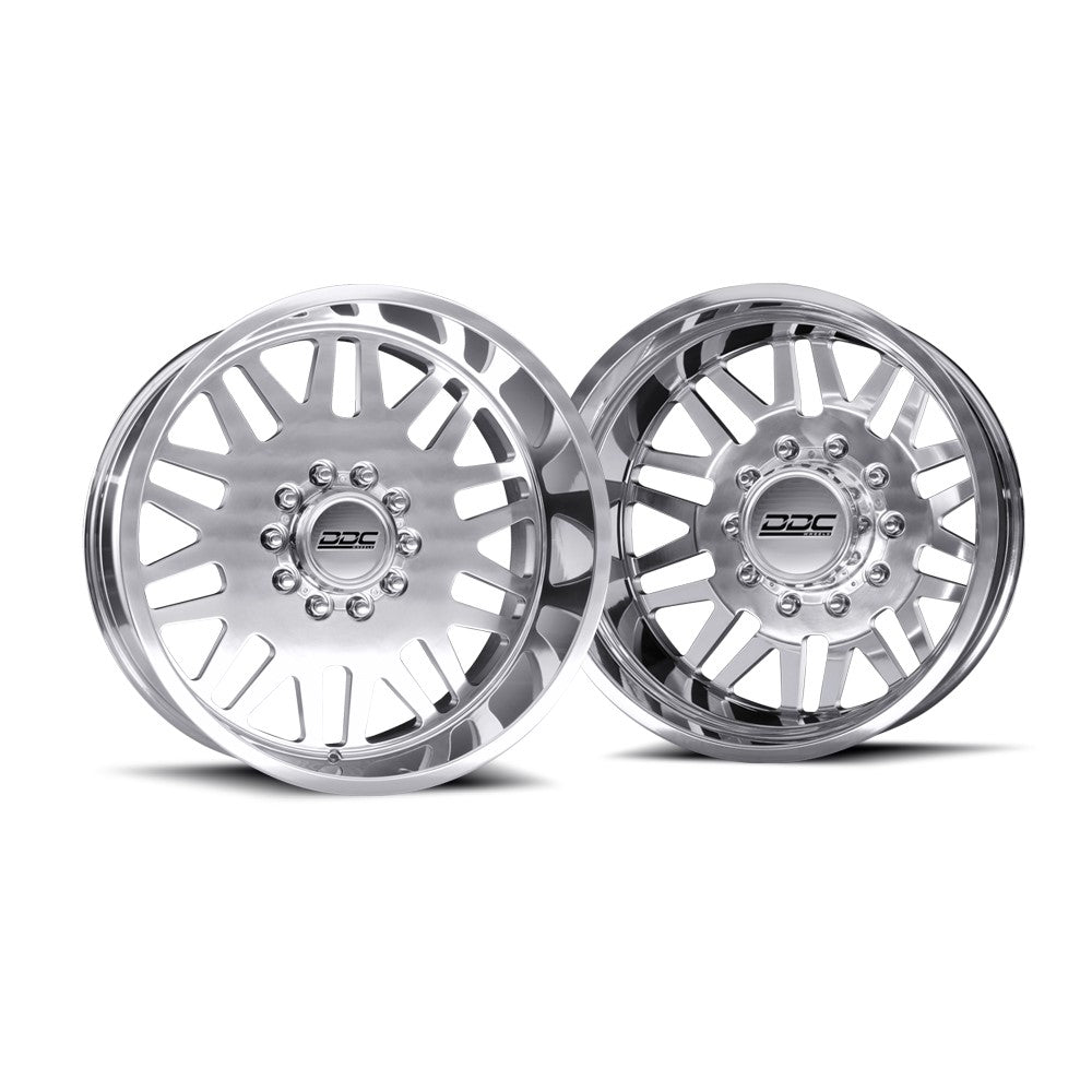22 Inch Rims Dfd 22x11 DDC Aftermath Polished FORD F-450/F-550 DODGE 4500/5500 DUALLY S ...