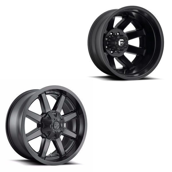 20x12 Fuel D436 Maverick Satin Black 05-UP FORD DUALLY SUPER SINGLE Wh ...