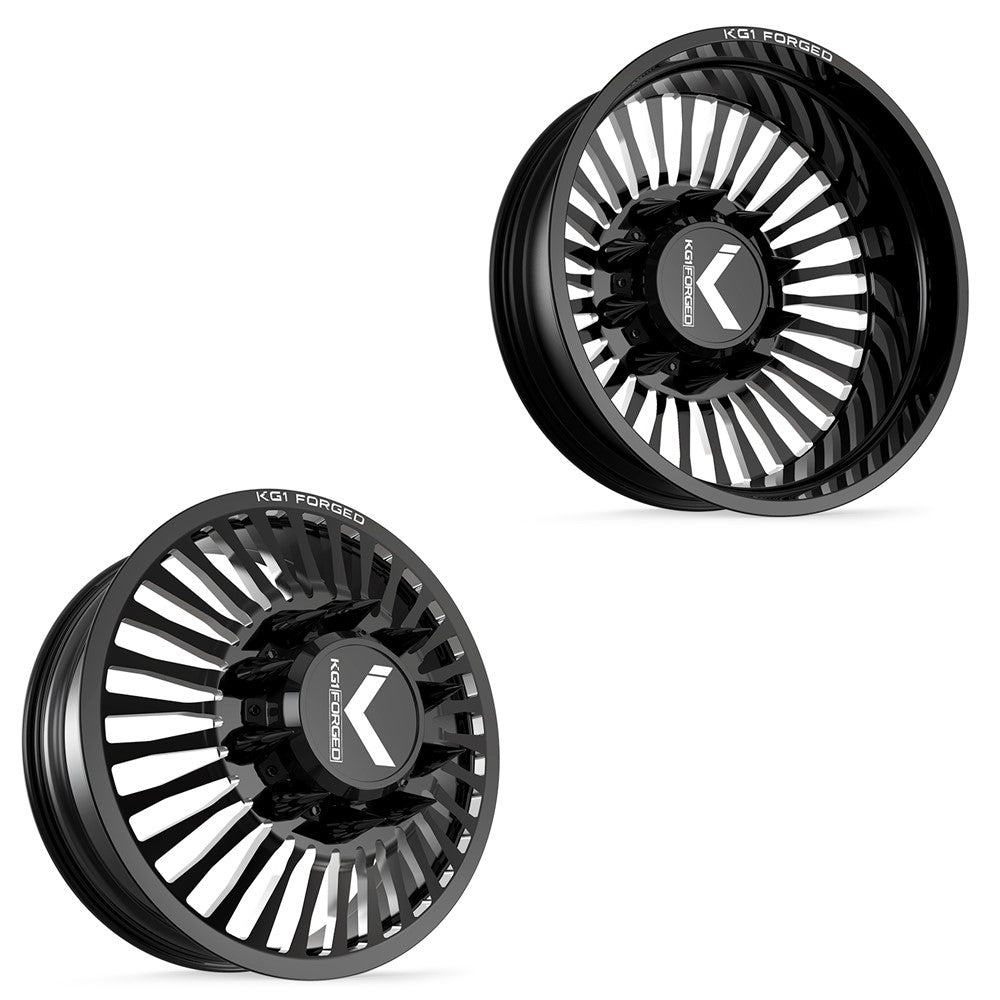 26x8.25 KG1 Forged KD051 Vegas Gloss Black Premium Milled 05
