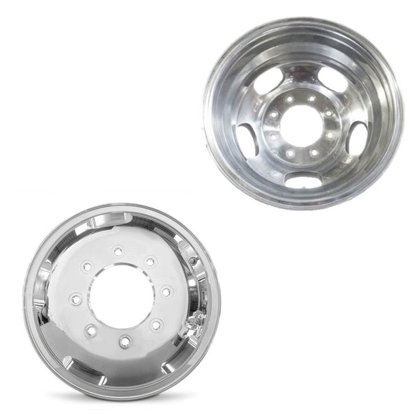 17x6.5 Road Ready RRW-3619 Silver 05-16 FORD DUALLY Wheels 8x200 Pair ...