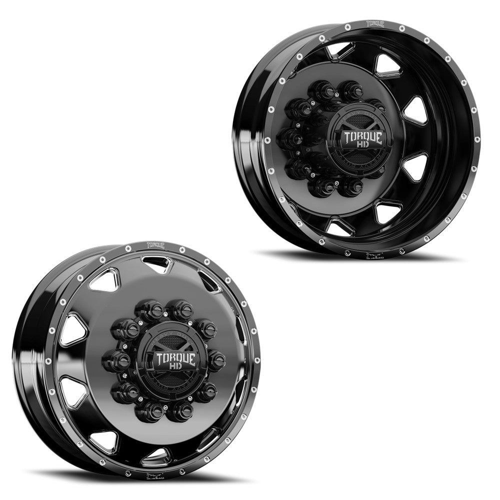 19.5x6 Torque HD TW643F Haulin Gloss Black Milled FORD/DODGE
